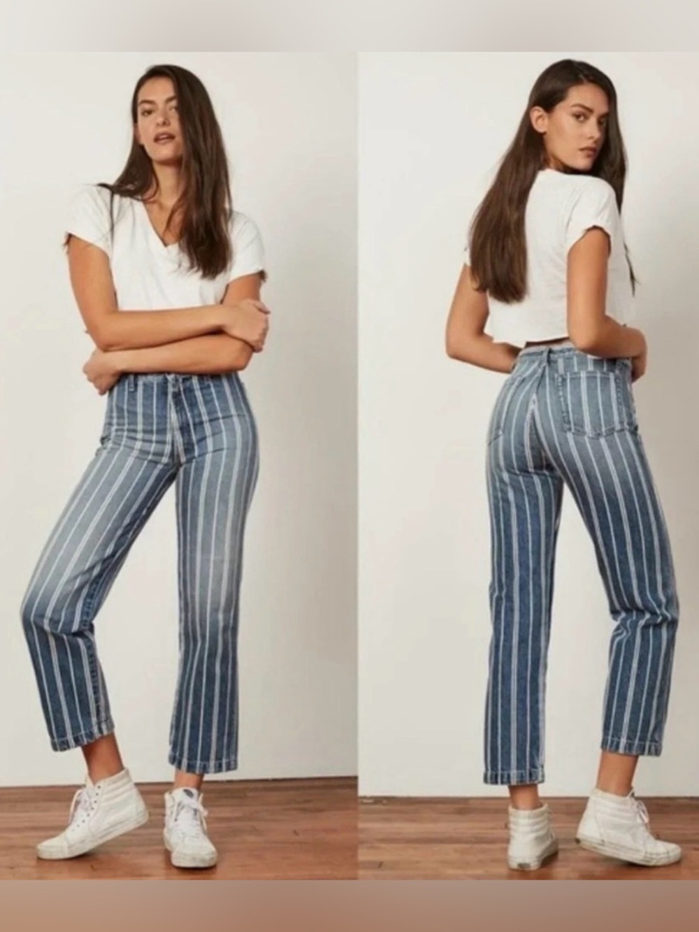 Boyish The Stanley Denim Jeans Striped Denim 27” Waist